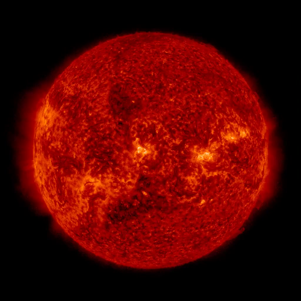 The sun in 304 angstrom light